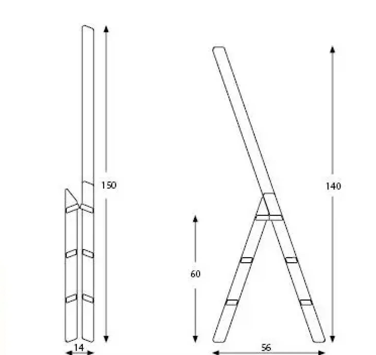 Trappestige i orange fra HINDEVADGÅRD