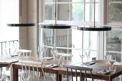 Umage - Asteria pendel m/ sort top - Anthracite grey - Medium Ø43 cm