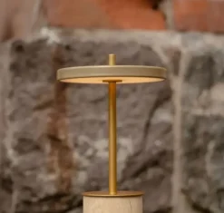 Umage - Bordlampe - Asteria Move Mini - Clay Travertine Messing