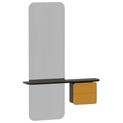 Umage - Entrespejl - One More Look - Gul med mørk Eg - Saffron yellow/dark oak