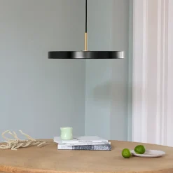 Umage - Loftlampe pendel m/ messingtop - Asteria - Sort - Medium Ø43 cm