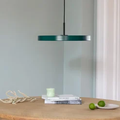 Umage - Pendel m/ messingtop - Asteria - Forest green - Medium Ø43 cm