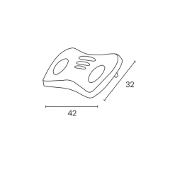 UNILUX - Fodstøtte - CHRYSALIS - Blå