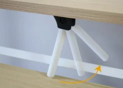 UNILUX - Folde bord - HOMY - Bøg/Hvid