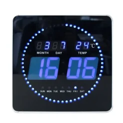 UNILUX - LED Væg Ur - FLO - Sort