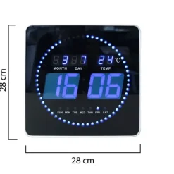 UNILUX - LED Væg Ur - FLO - Sort