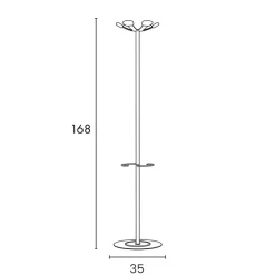UNILUX - Stumtjener - AURORA - Hvid/Rød
