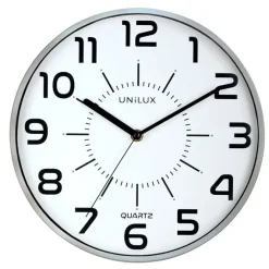 UNILUX - Væg Ur - POP UR - QUARTZ SYSTEM - Sølv