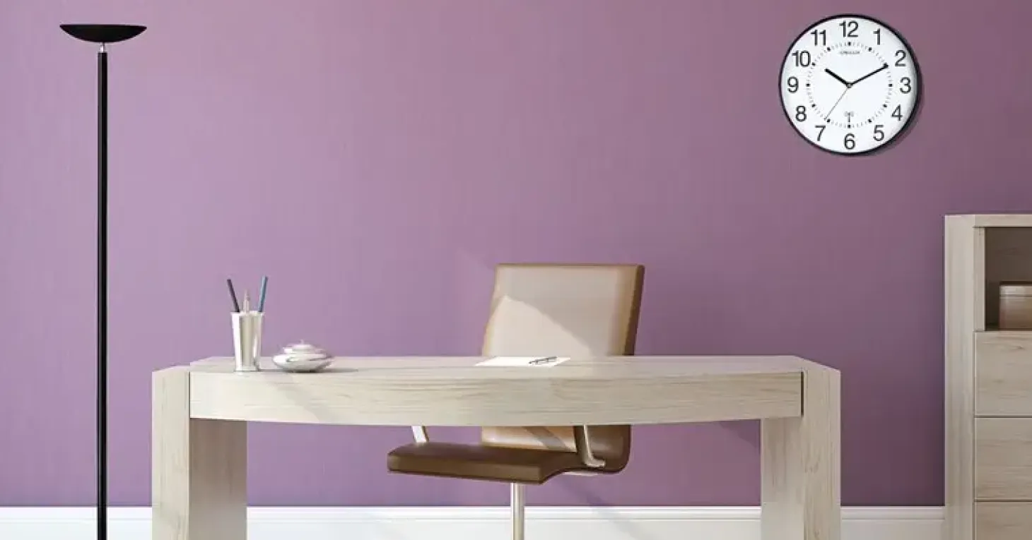 UNILUX - Væg Ur - WAVE - SORT