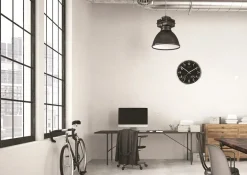 UNILUX - Væg UR - WETTY - Sort