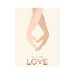 VISSEVASSE - It´s all about love - 50x70 cm