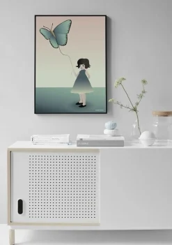 ViSSEVASSE - The Girl With The Butterfly (50x70 cm)