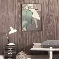 VISSEVASSE - Vespa-pigen plakat - 30x40 cm