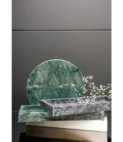 WELLmark - Rund bakke i marmor - Grøn - Ø24 cm