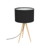 Zuiver - Bordlampe TRIPOD WOOD - Sort