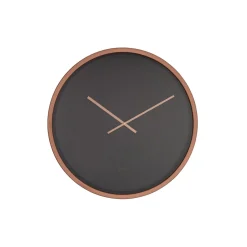 Zuiver - Ur - CLOCK TIME BANDIT - Sort/COPPER - sort/kobber, ø 60 cm.
